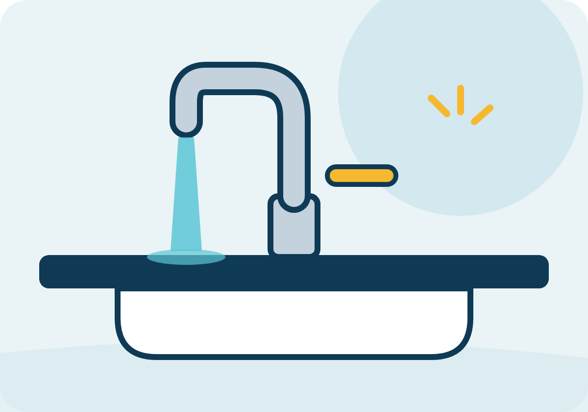 Faucets and sinks illustration