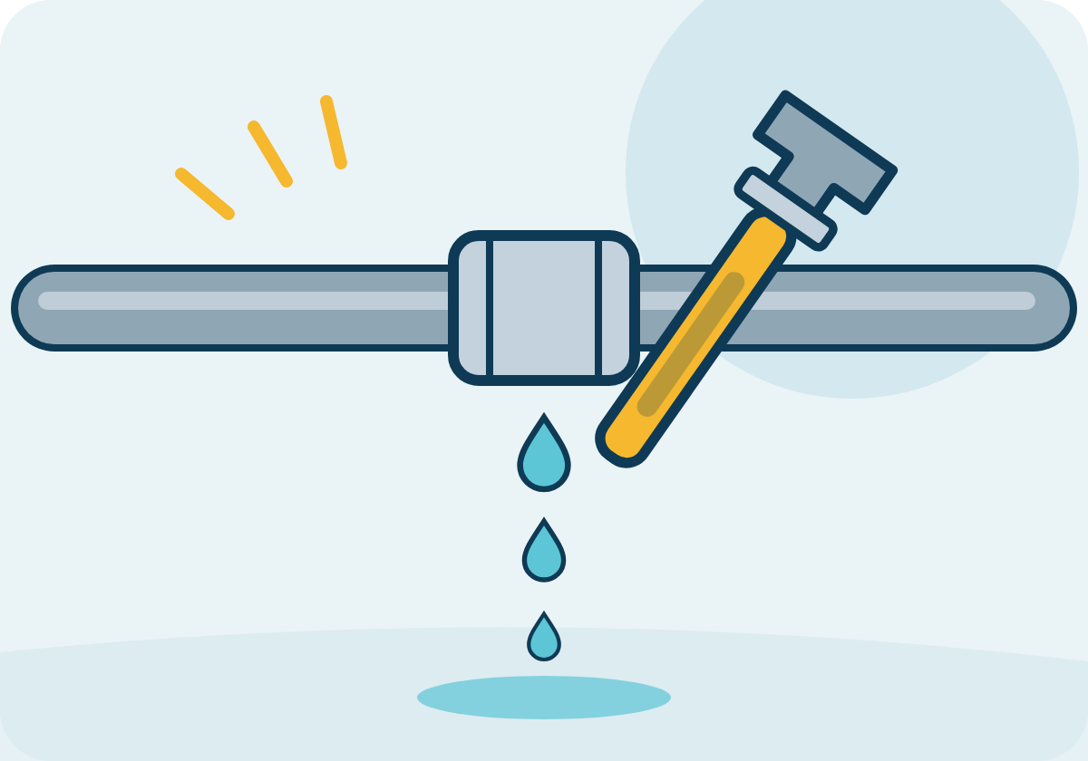 Leak detection and repair illustration